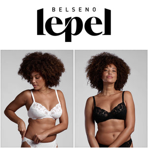 Reggiseno senza ferretto coppa C Lepel 450 in pizzo
