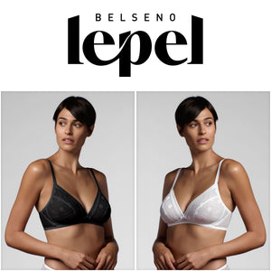 Reggiseno Lepel 500 a triangolo incrociato coppa C senza ferretto 