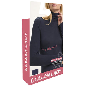 Lupetto donna cashmere Golden Lady I1442 collo alto