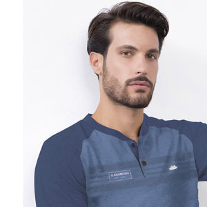 Pigiama uomo cotone leggero Il Granchio GP1041 azzurro denim