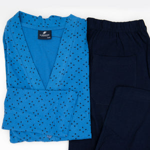 Pigiama uomo Il Granchio GP361/A cotone azzurro