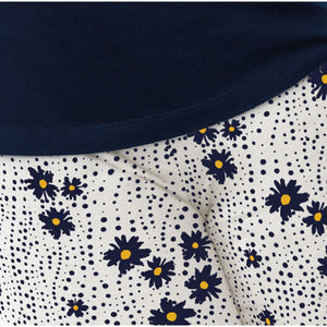 Pigiama donna blu lungo leggero Il granchio GP5001