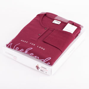 Pigiama donna caldo cotone interlock Il Granchio GP6001 