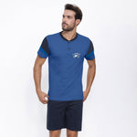 Pigiama uomo Il Granchio GP1052 corto estivo cotone bluette
