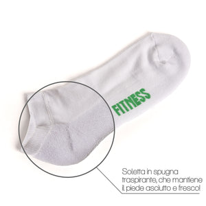 Calze corte unisex Blucalze sport soletta in spugna traspirante 3 paia