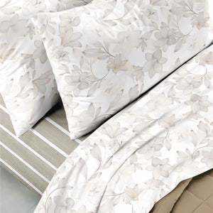 Completo letto Navigare st. tropez a fiori 100% cotone