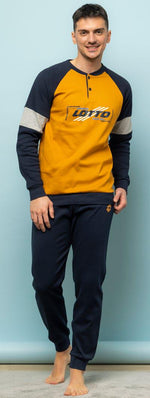 Pigiama uomo invernale Lotto LP2090 caldo cotone
