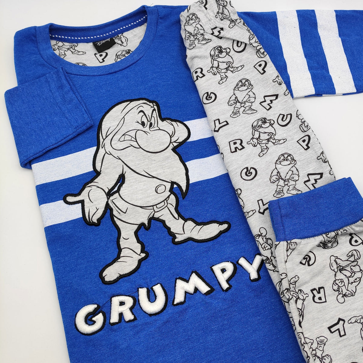 Pigiama uomo Disney 54226 azzurro stampa caldo cotone
