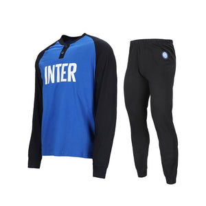 Pigiama uomo Inter serafino cotone leggero B2IN14120 royal