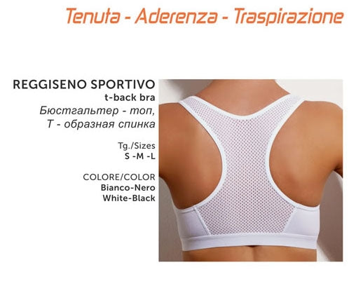 Reggiseno sportivo Infiore Tonic 891 cotone elasticizzato