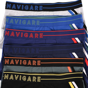 Boxer uomo Navigare B212224Z con elastico logato 6 pezzi