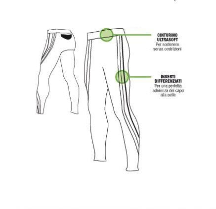 Pantalone uomo Intimidea active fit 600164 traspirante 