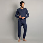 Pigiama uomo realizzato in fibre naturali di bamboo Armata di Mare 2412 