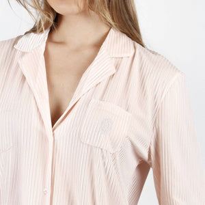 Camicia da notte nero effetto vellutino Admas 51597