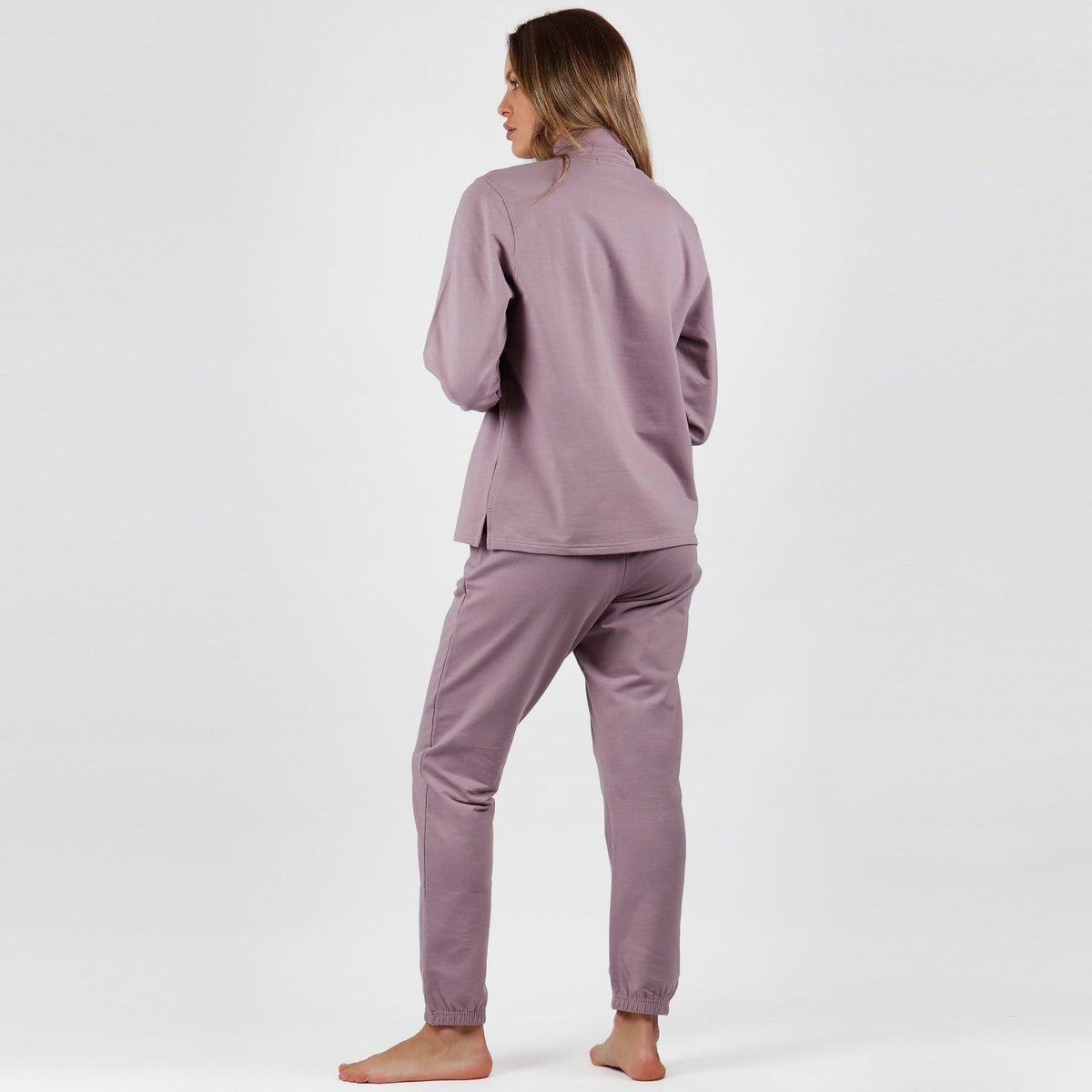 Tuta donna in caldo cotone scollo a serafino Admas 56218