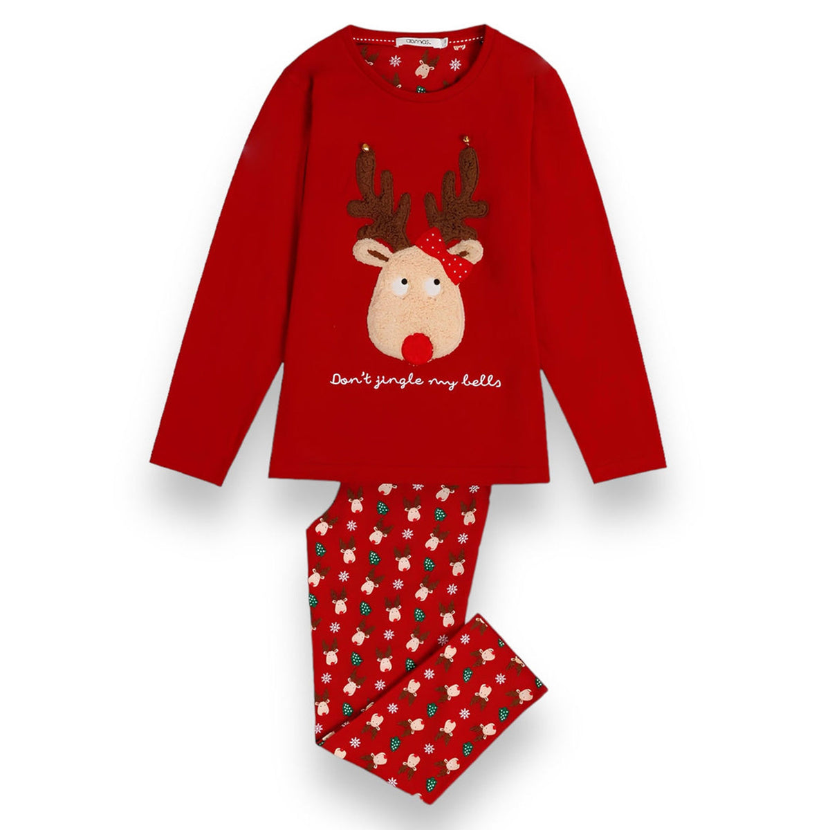 Pigiama Bimba con dolce renna in caldo cotone Admas 60870