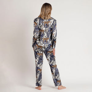 Pigiama in raso lucido fantasia tropical luxury Admas 62556