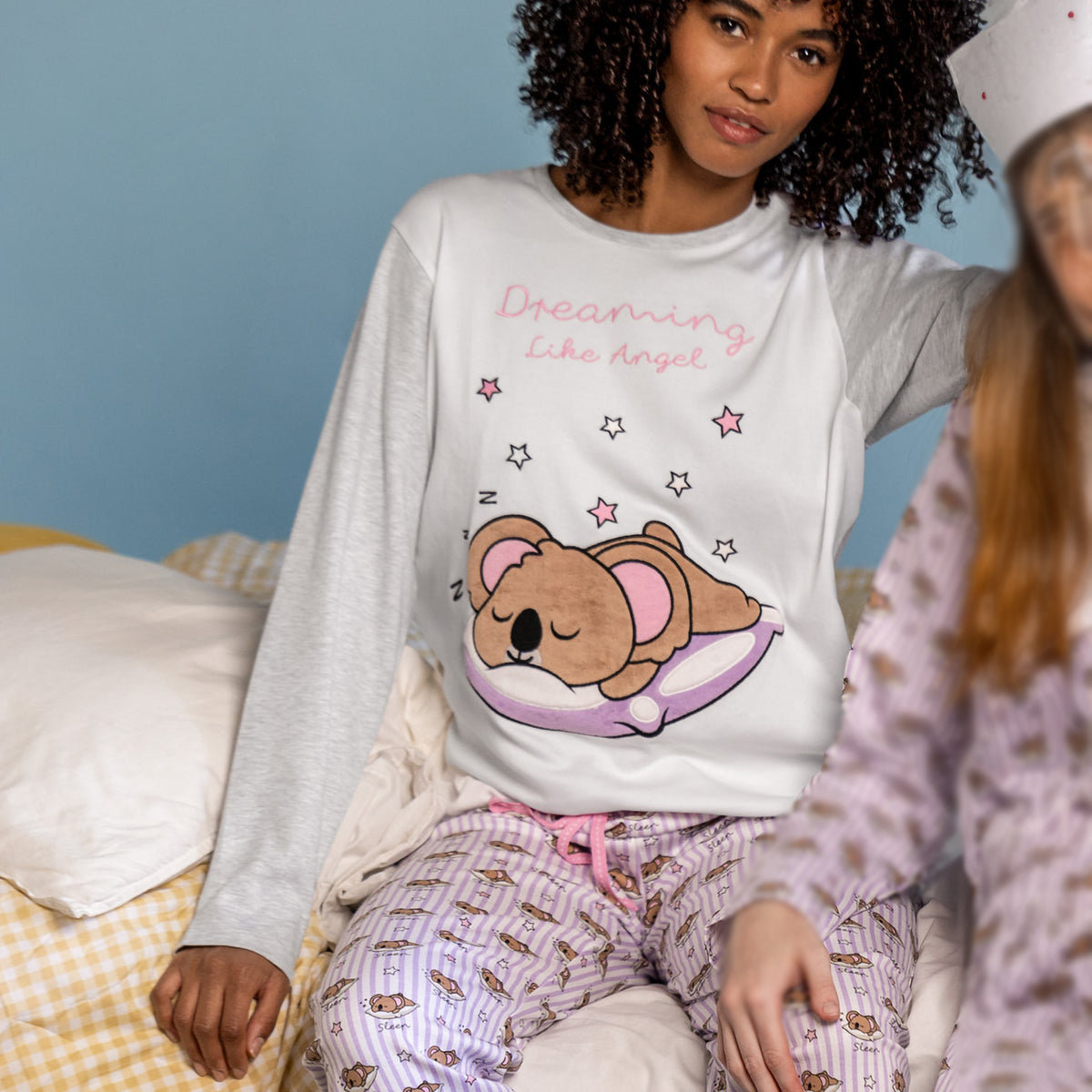 Pigiama donna caldo cotone koala Admas 62591