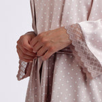 Vestaglia aperta a kimono a pois donna Admas 67108