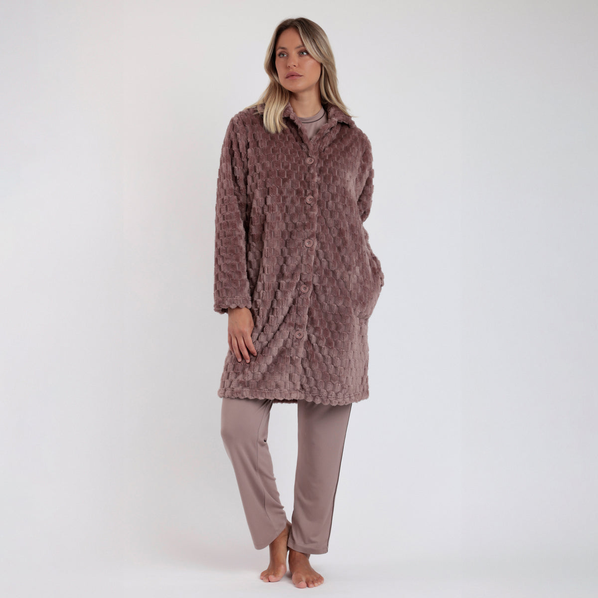 Giacca da camera donna caldissima pile coral Admas 67155