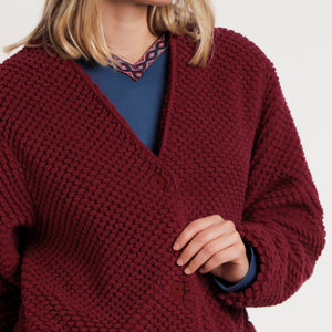 Giacca da camera donna con bottoni in pile sherpa Admas 67129
