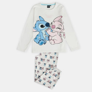 Pigiama Bambina "Stitch & Angel" in Caldo Cotone Disney 62249 