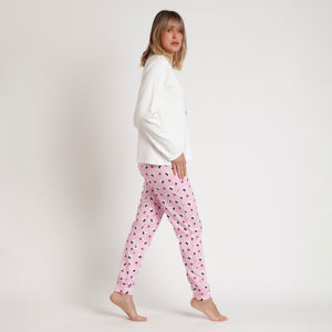 Pigiama donna caldo cotone Disney Minnie 62274