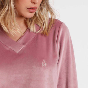 Pigiama donna in ciniglia vellutata caldissima Admas 62654