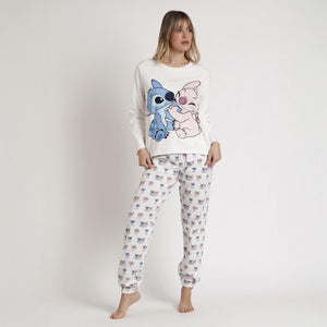 Pigiama Donna "Stitch & Angel" in Caldo Cotone Disney 62770