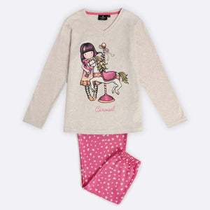 Pigiama bimba Santoro caldo cotone 62409 cuoricini