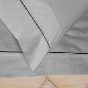 Completo letto in percalle di cotone Biancaluna Percalli