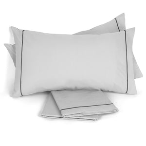 Completo letto in percalle di cotone Biancaluna Percalli