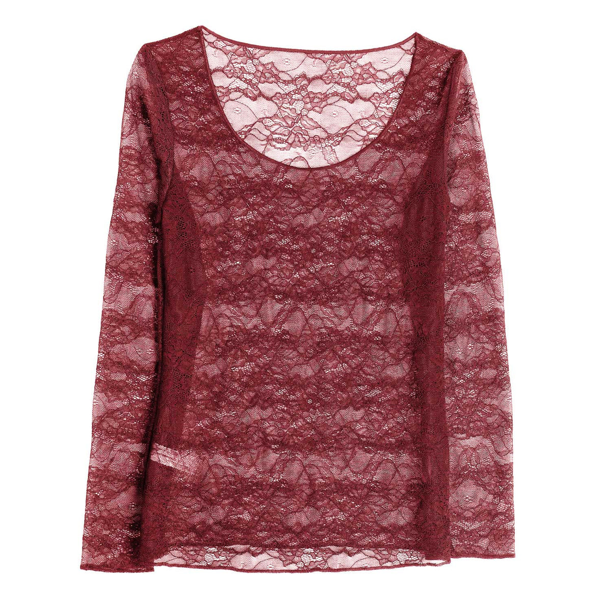 Maglia donna girocollo in pizzo trasparente Cotonella ADD16