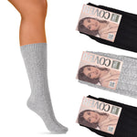 Calze donna invernali midi morbide calde Enrico Coveri Melody-6-ass-B 3 paia