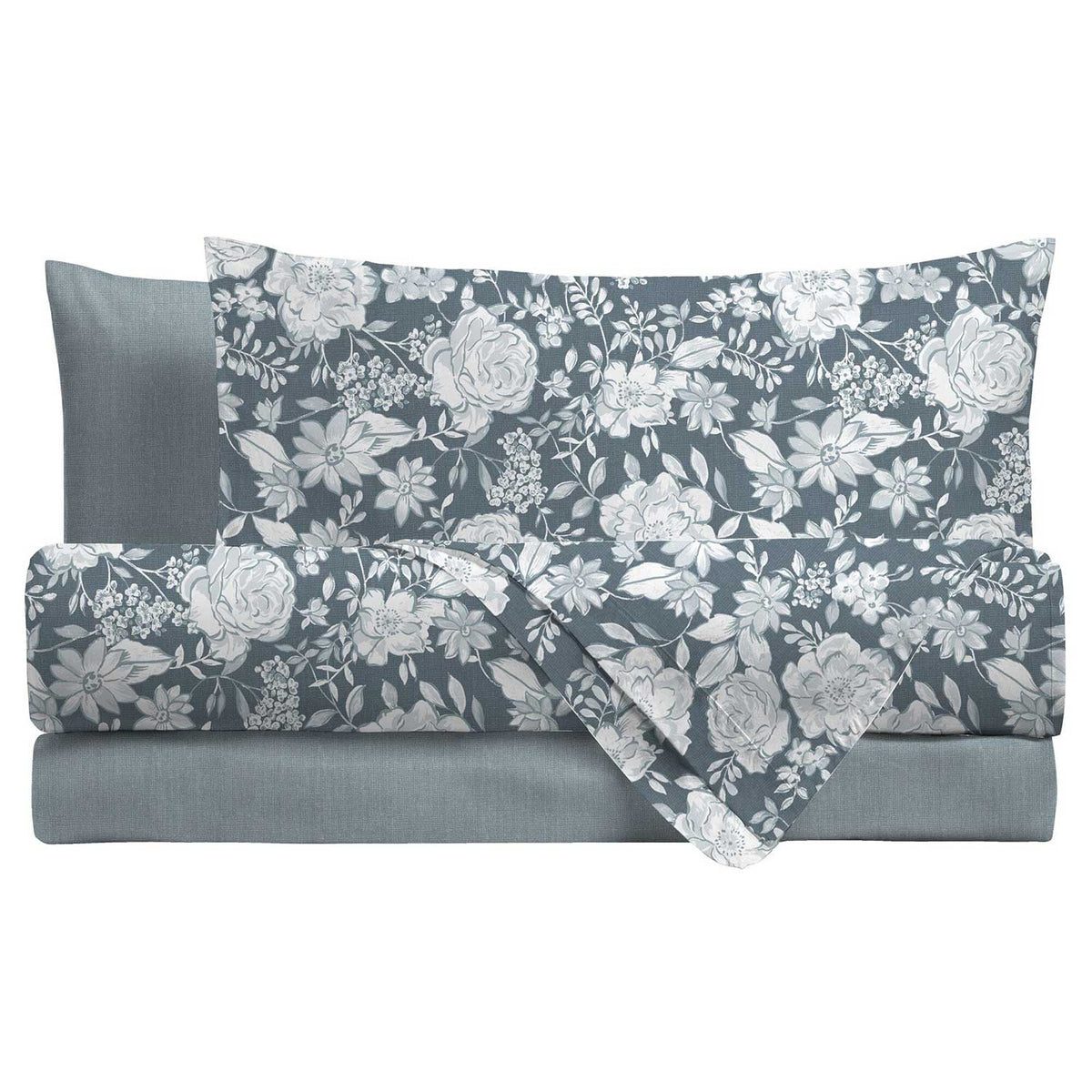 Completo letto in flanella fantasia floreale Di Maestro jenna