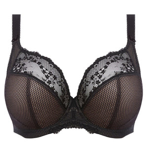 Reggiseno con ferretto tulle effetto rete e pizzo Elomi EL4382