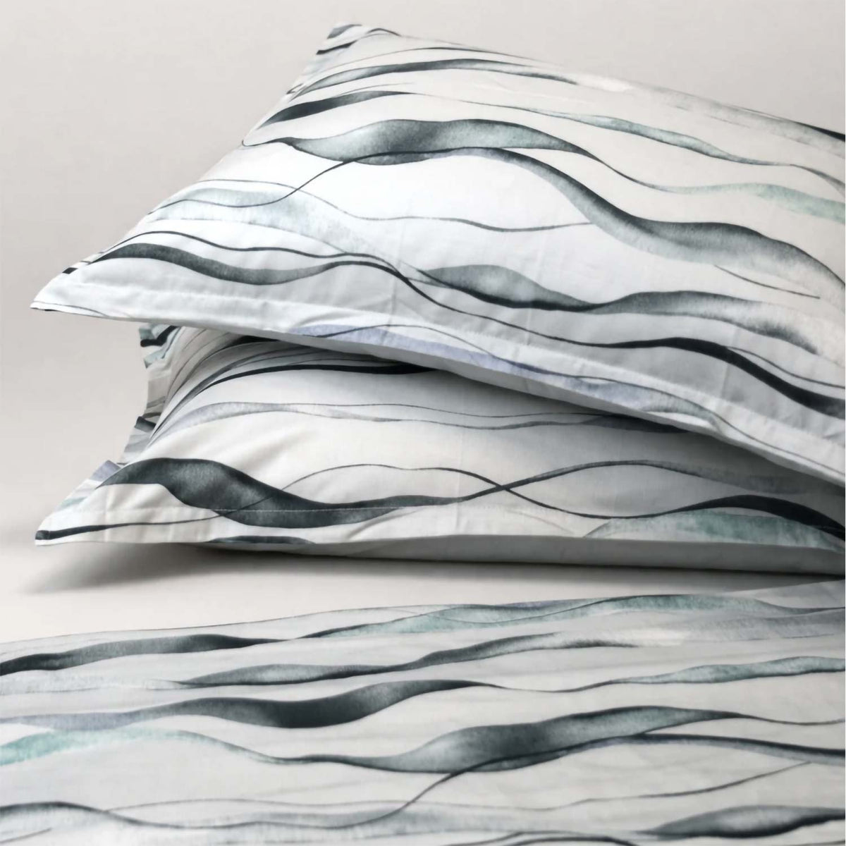 Completo letto matrimoniale maxi onde cotone Enrico Coveri Bice 
