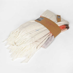 Plaid tartan con frange Enrico Coveri mohair