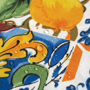 Tovaglia antimacchia maioliche mediterranee Enrico Coveri 