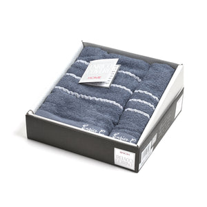 Set Asciugamani 1+1 in morbida spugna jacquard Enrico Coveri 0013 Sven