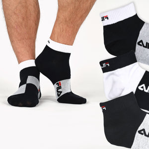 Calze corte uomo cotone elasticizzato Fila F3275 3 paia