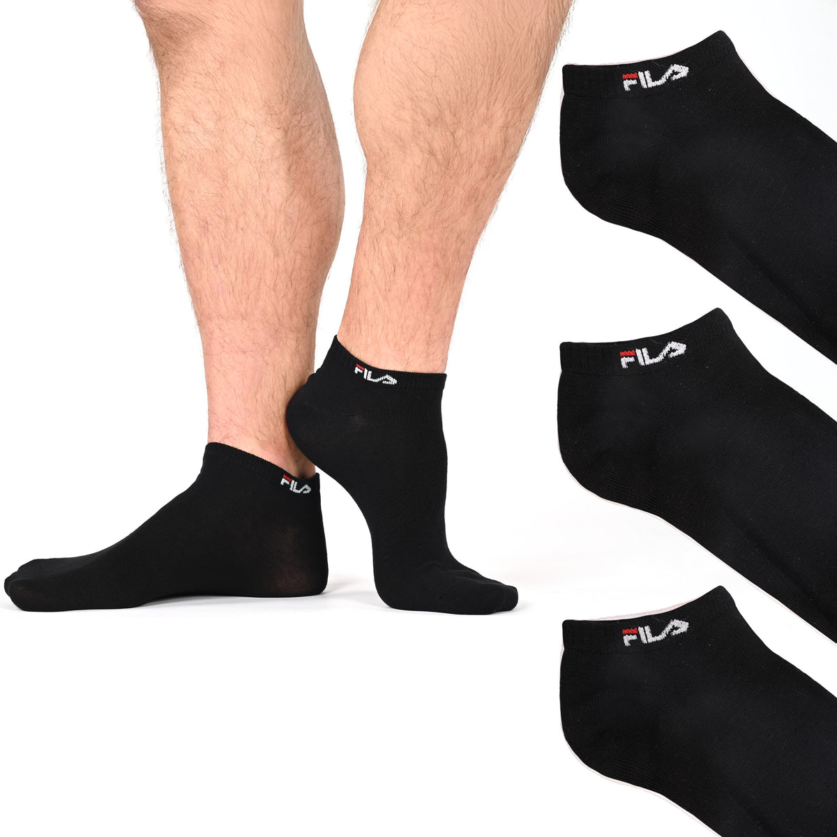 Calzino Corto Uomo in Viscosa di Bambù Fila 5500 3 paia 
