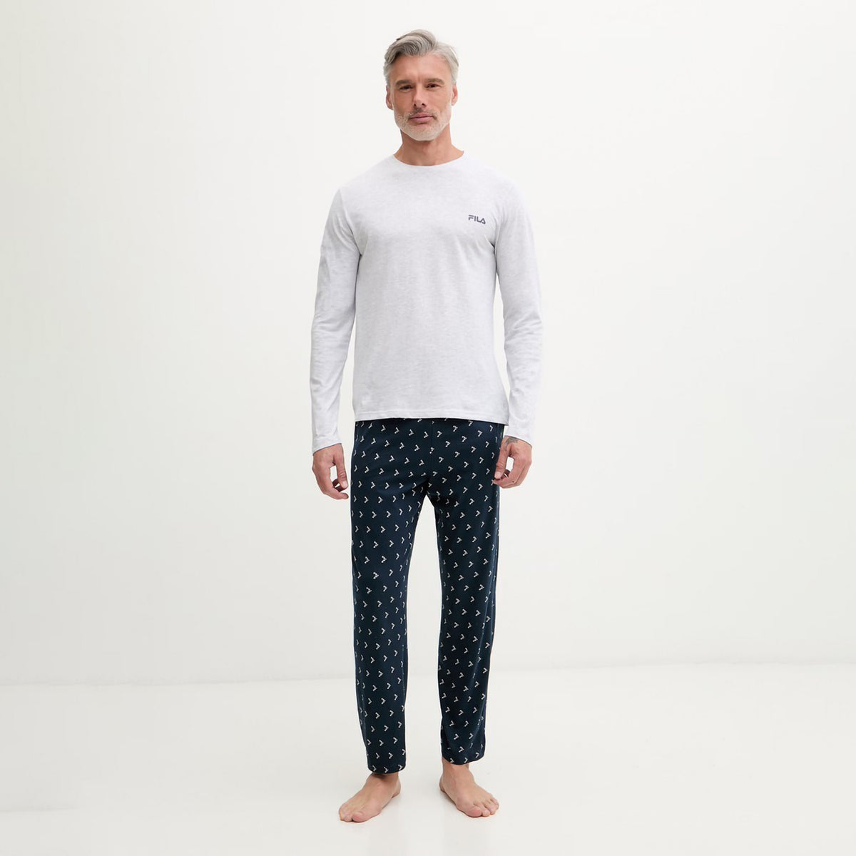 Pigiama uomo cotone leggero lungo Fila FPS1244