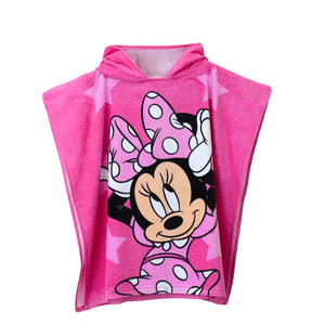 Poncho con cappuccio asciugamano bimba Minnie Disney