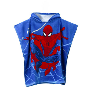 Poncho asciugamano con cappuccio Spiderman Disney Marvel