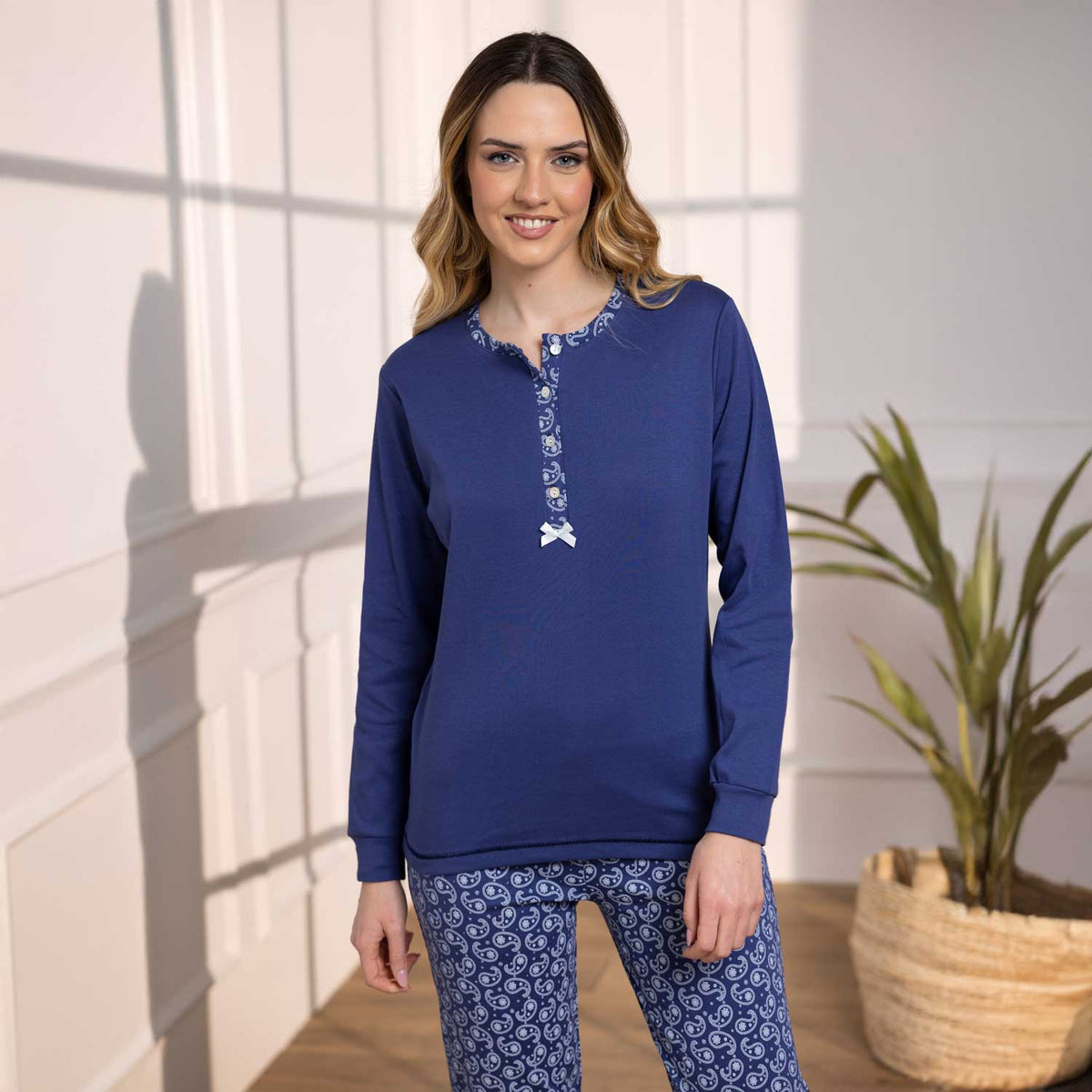 Pigiama donna cotone caldo 100% Irge IRI2456 / CDI235