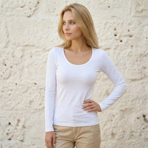 Maglia donna Jadea 4056 a manica lunga cotone