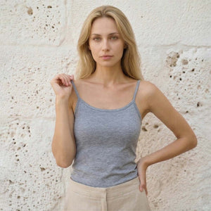 Top donna Jadea 4179 canotta spalla stretta cotone