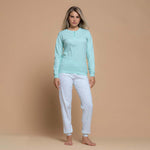 Pigiama donna primaverile in cotone Biancaluna 26D91018