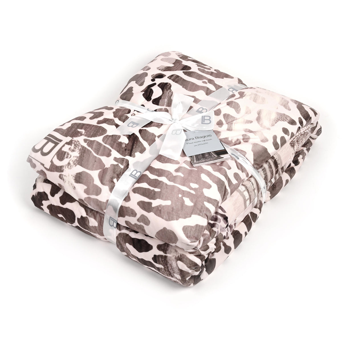 Coperta soffice in sherpa Laura Biagiotti Leopardato 210x250cm
